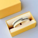  Vòng tay cứng Swarovski Sublima xoắn ốc - Swarovski Sublima bangle, White, Ruthenium plated 