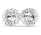  Nhẫn cocktail Hyperbola Infinity trắng rhodium - Hyperbola cocktail ring Infinity, White, Rhodium plated 