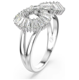  Nhẫn cocktail Hyperbola Infinity trắng rhodium - Hyperbola cocktail ring Infinity, White, Rhodium plated 