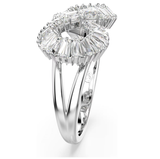  Nhẫn cocktail Hyperbola Infinity trắng rhodium - Hyperbola cocktail ring Infinity, White, Rhodium plated 