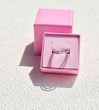  Nhẫn Hyperbola mixed cuts tone trắng - Hyperbola ring Mixed cuts, White, Rhodium plated 