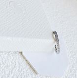  Nhẫn Matrix tone trắng cổ điển - Matrix ring White, Rhodium plated 