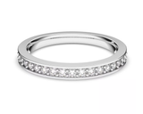  Nhẫn Matrix tone trắng cổ điển - Matrix ring White, Rhodium plated 