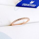  Nhẫn Matrix Vittore giác cắt tròn mạ vàng hồng - Matrix Vittore ring Round cut, White, Rose gold-tone plated 