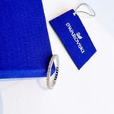  Nhẫn Matrix Vittore giác cắt tròn tone trắng - Matrix Vittore ring Round cut, White, Silver-tone finish 