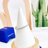  Nhẫn Matrix Vittore giác cắt tròn tone trắng - Matrix Vittore ring Round cut, White, Silver-tone finish 