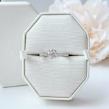  Nhẫn cocktail Stilla tone trắng đính pha lê kiểu - Stilla cocktail ring Round cut, Pavé, White, Silver-tone finish 