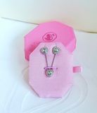  Ariana Grande x Swarovski set Mixed cuts, Heart, White, Rhodium plated 