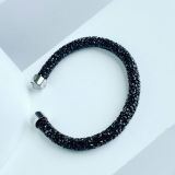  Vòng tay cứng Swarovski Crystaldust đen size S - Swarovski Crystaldust Dark Bangle Cuff size S 