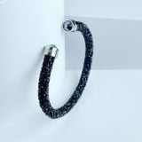  Vòng tay cứng Swarovski Crystaldust đen size S - Swarovski Crystaldust Dark Bangle Cuff size S 