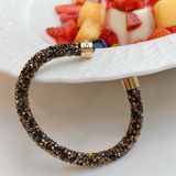  Vòng tay cứng Swarovski Crystaldust vàng size S - Swarovski Crystaldust Gold Cuff size S 