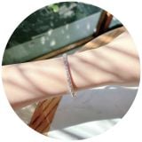  Vòng tay Swarovski Sublima vàng hồng - Swarovski Sublima bangle, Snow pavé, White, 18K rose gold finish 