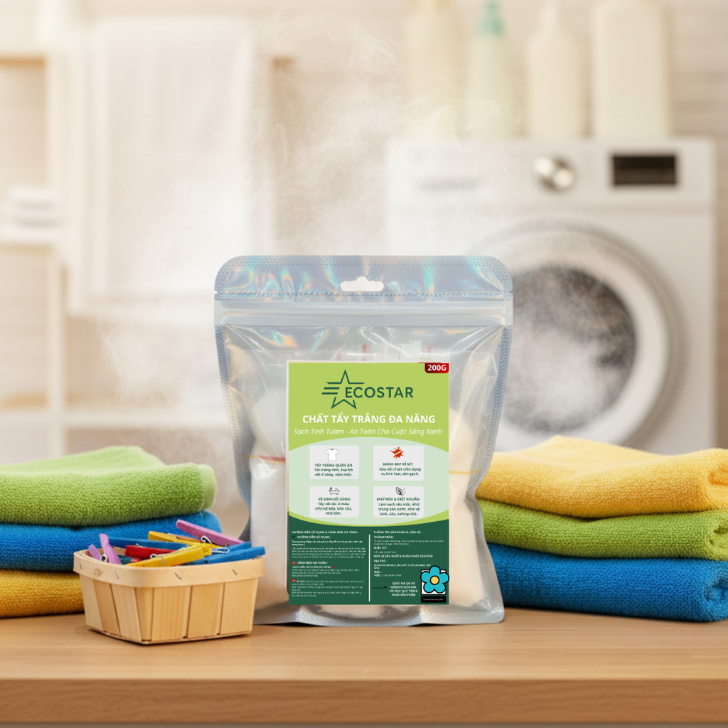 Tẩy Trắng Đa Năng ECOSTAR, Đặc Trị Ố Vàng, Tẩy Mốc Quần Áo & Đánh Bay Rỉ Sét Sàn Gạch