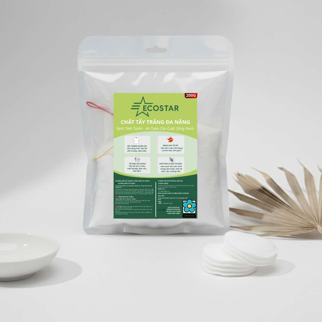 Tẩy Trắng Đa Năng ECOSTAR, Đặc Trị Ố Vàng, Tẩy Mốc Quần Áo & Đánh Bay Rỉ Sét Sàn Gạch