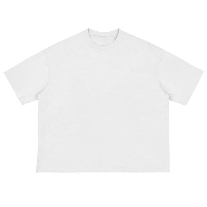 Áo Thun Boxy Trắng Unisex – Cotton Dày Form Rộng Streetwear