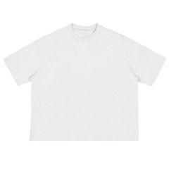 Áo Thun Boxy Trắng Unisex – Cotton Dày Form Rộng Streetwear