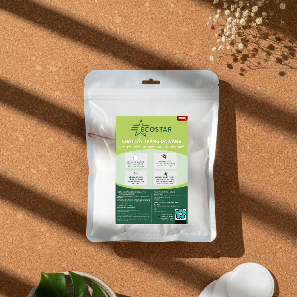 Tẩy Trắng Đa Năng ECOSTAR, Đặc Trị Ố Vàng, Tẩy Mốc Quần Áo & Đánh Bay Rỉ Sét Sàn Gạch