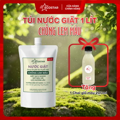Nước Giặt Ecostar Chống Lem Màu 1L Tặng Nước Giữ Màu Quần Áo 200ml | Giặt Sạch – Giữ Màu Bền Lâu