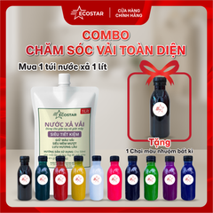 Nước giữ màu quần áo 1L tặng 1 chai màu nhuộm vải Ecostar 200ml, Chất giữ màu quần áo không phai