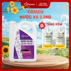 Can Nước Xả Vải 3,2kg Mềm Mượt Thơm Lâu – Tặng 1 Lít Nước Giặt & 1 Lít Nước Giữ Màu Vải