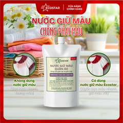 Nước Giữ Màu Chống Phai Ecostar 1L Tặng Nước Giặt 1L | Giữ Màu Bền – Chống Phai – Giặt Sạch