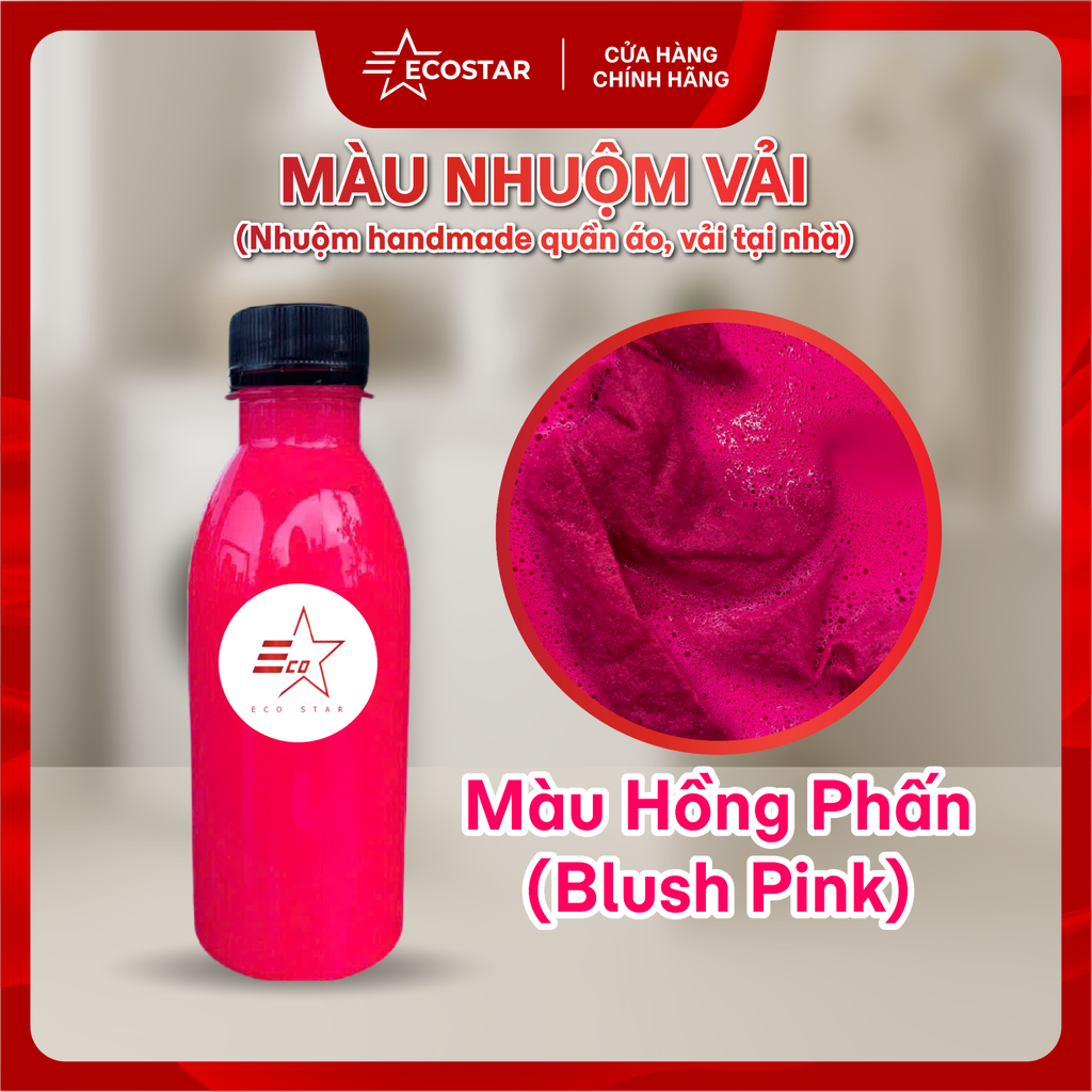 Màu nhuộm vải Ecostar, Màu nhuộm tái chế quần áo cũ tại nhà, Màu nhuộm phụ kiện vải, giày và mũ vải