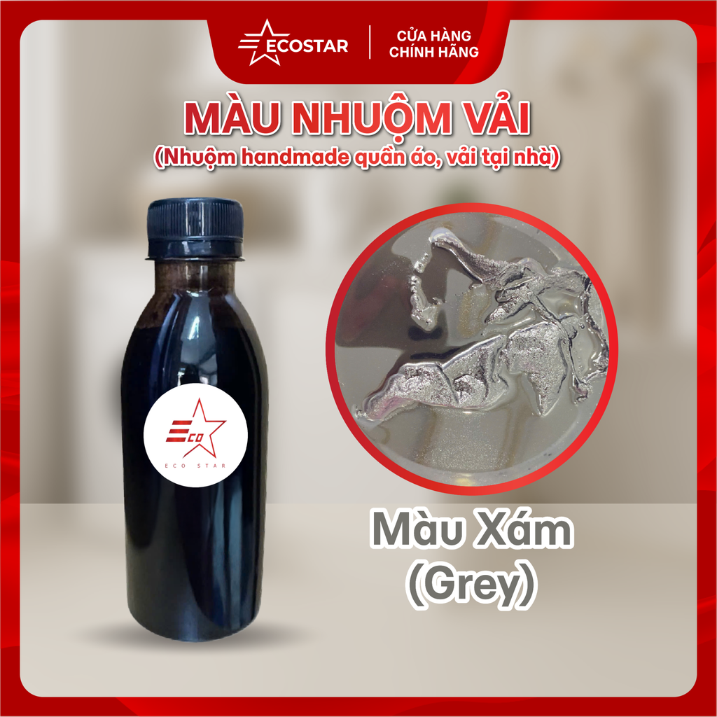 Màu nhuộm vải Ecostar, Màu nhuộm tái chế quần áo cũ tại nhà, Màu nhuộm phụ kiện vải, giày và mũ vải