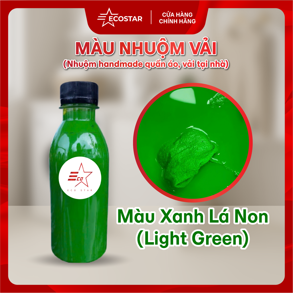 Màu nhuộm vải Ecostar, Màu nhuộm tái chế quần áo cũ tại nhà, Màu nhuộm phụ kiện vải, giày và mũ vải