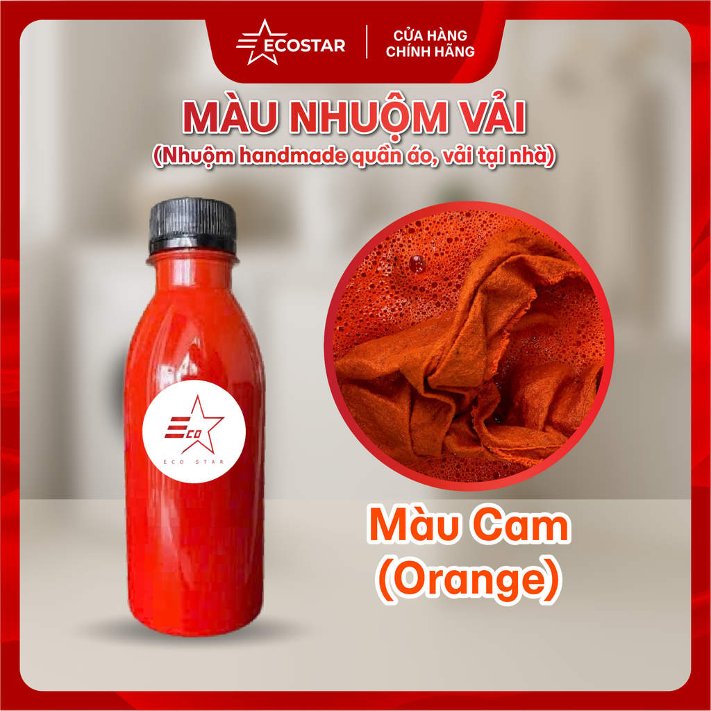 Nước Giữ Màu Chống Phai Ecostar 1L Tặng Chai Màu Nhuộm Vải | Giữ Màu Bền – Phục Hồi Quần Áo – Bảo Vệ Sợi Vải