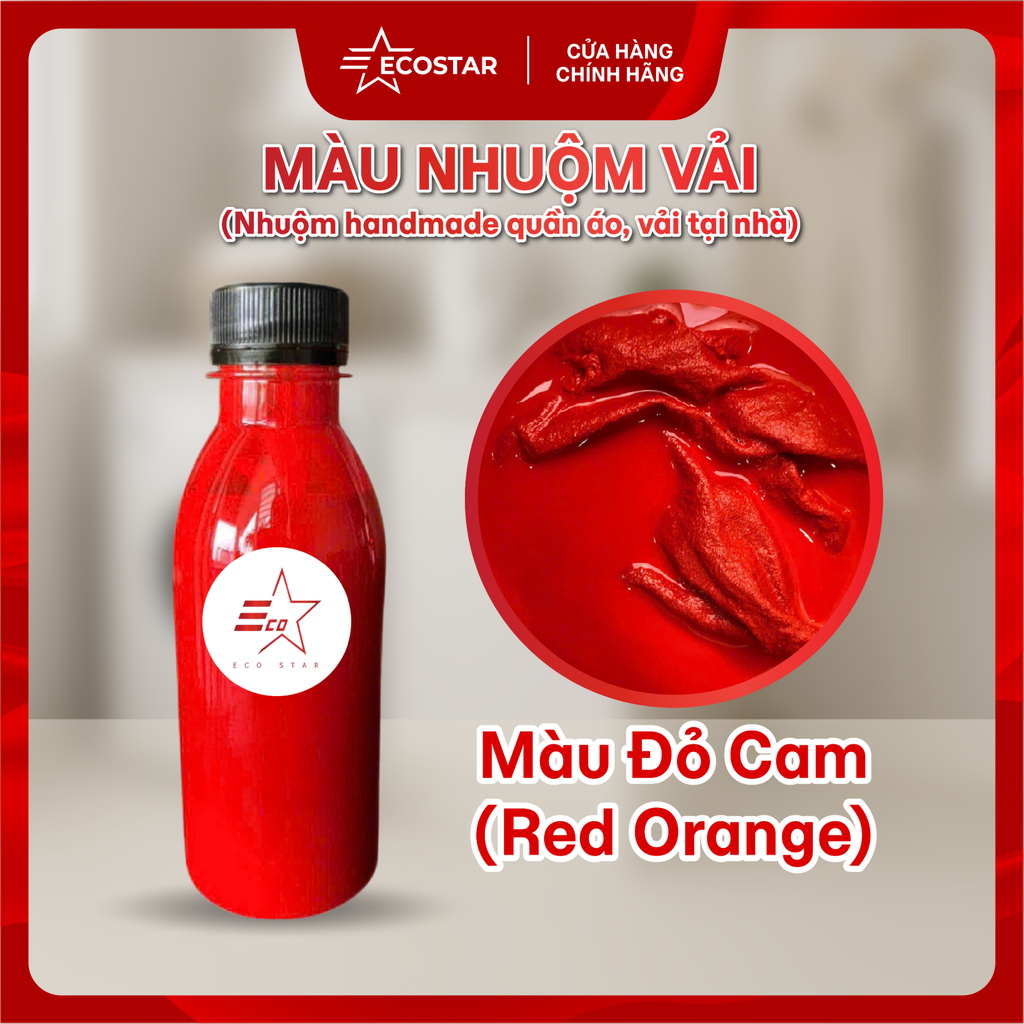 Nước Giữ Màu Chống Phai Ecostar 1L Tặng Chai Màu Nhuộm Vải | Giữ Màu Bền – Phục Hồi Quần Áo – Bảo Vệ Sợi Vải