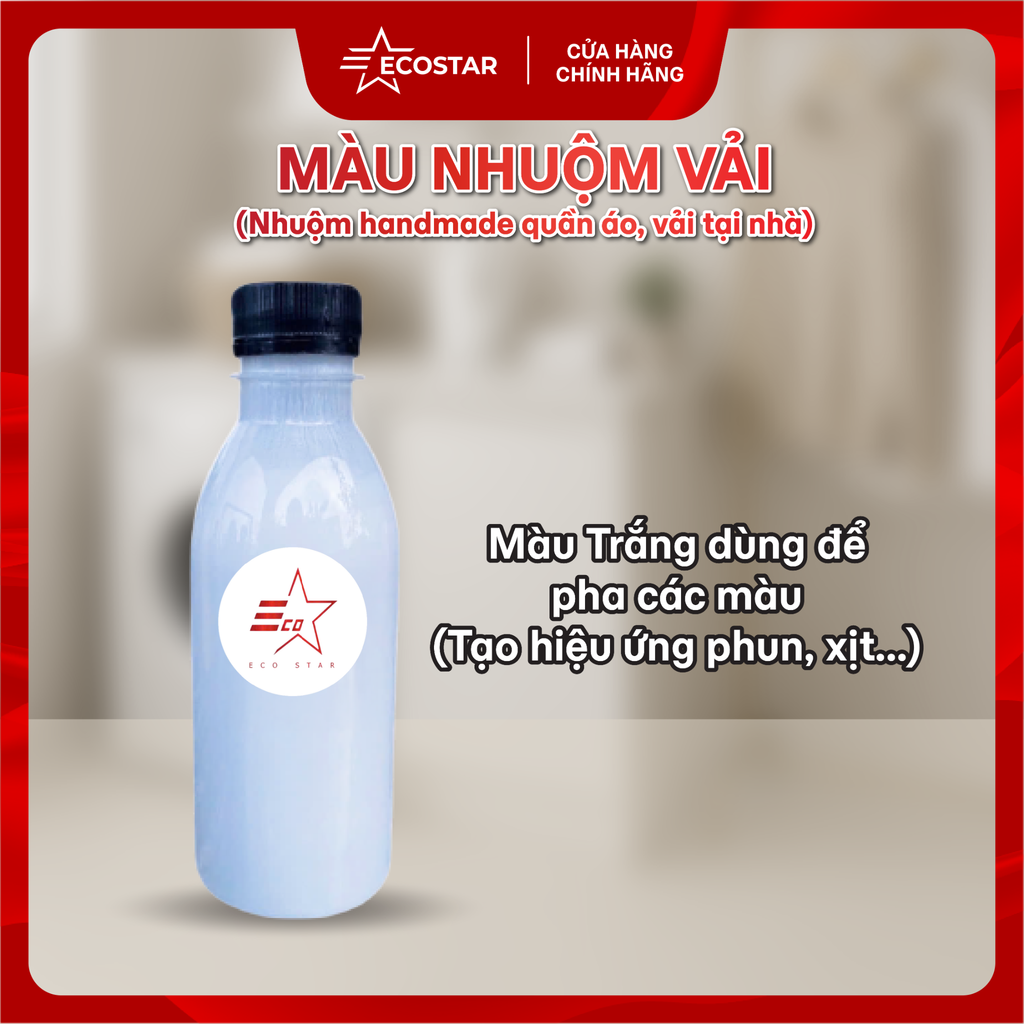 Màu nhuộm vải Ecostar, Màu nhuộm tái chế quần áo cũ tại nhà, Màu nhuộm phụ kiện vải, giày và mũ vải