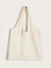 Tote Tote vải canvas phong cách tối giản, dễ phối đồ – Túi trắng & Nhuộm Tie-dye Thủ Công