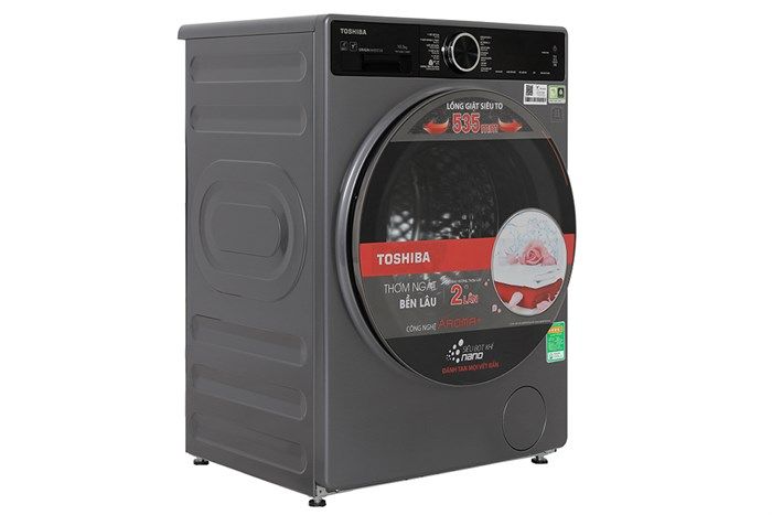 Máy giặt sấy Toshiba Inverter giặt 10.5 kg - sấy 7 kg TWD-T25BZU115MWV(MG)