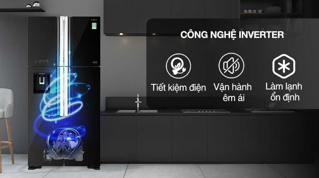 Tủ lạnh Hitachi Inverter 540 lít R-FW690PGV7X GBK