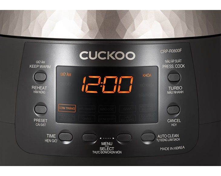 Nồi cơm áp suất Cuckoo 1.08 lít CRP-R0600F/BKGBCRVNCV