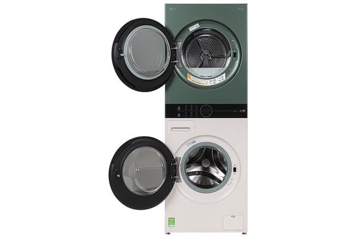Tháp giặt sấy LG WashTower Inverter giặt 14 kg - sấy 10 kg WT1410NHEG