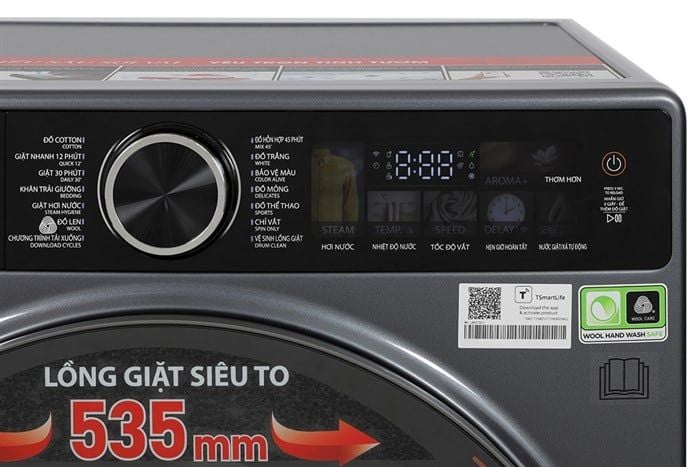 Máy giặt sấy Toshiba Inverter giặt 13 kg - sấy 8 kg TWD-T25BZP140MWV(MG)