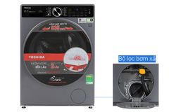 Máy giặt sấy Toshiba Inverter giặt 10.5 kg - sấy 7 kg TWD-T25BZU115MWV(MG)
