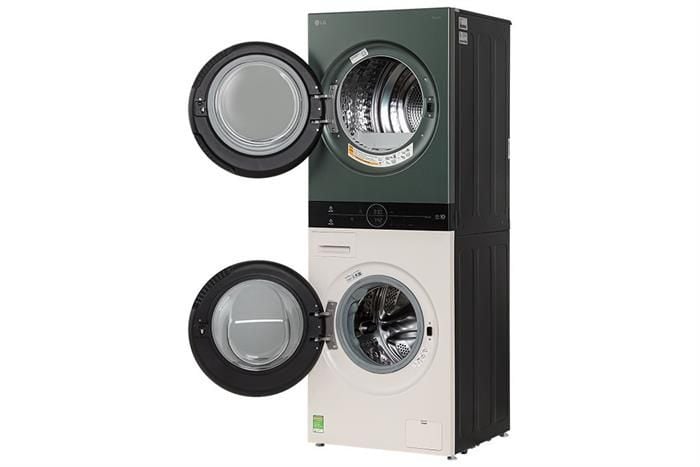 Tháp giặt sấy LG WashTower Inverter giặt 14 kg - sấy 10 kg WT1410NHEG