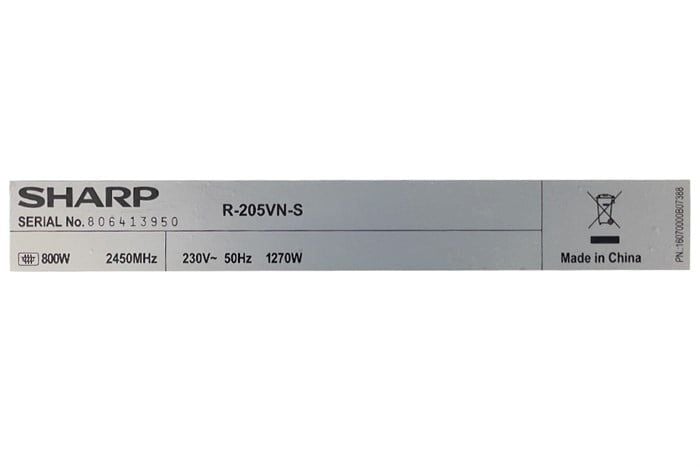 Lò vi sóng Sharp R-205VN(S) 20 lít