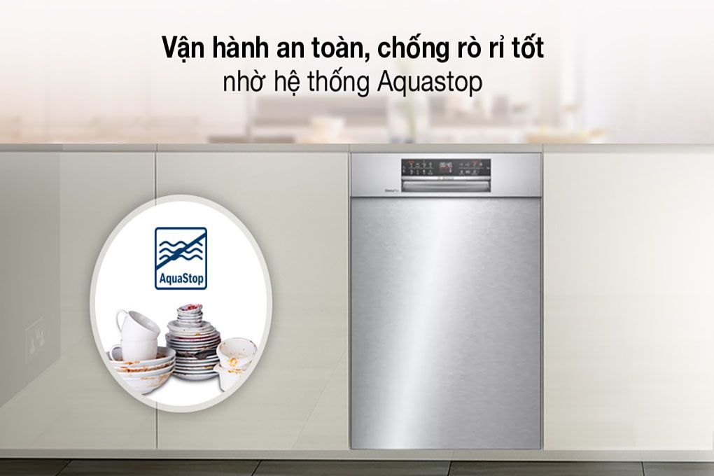 Máy rửa bát bán âm Bosch SMU6ECS57E Seri 6