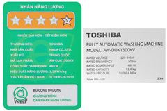 Máy giặt Toshiba Inverter 12 kg AW-DUK1300KV (MK)