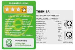 Tủ lạnh Toshiba Inverter 596 lít Side By Side GR-RS775WI-PMV(06)-MG