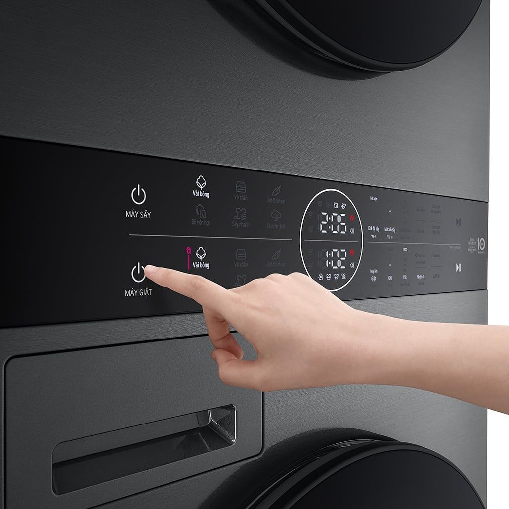 Máy giặt sấy LG Inverter WashTower 14/10 Kg WT1410NHB Siêu