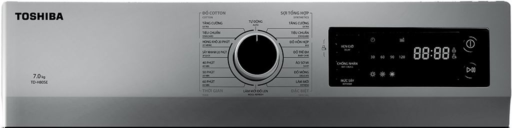 Máy sấy quần áo Toshiba 7 kg TD-H80SEV(WK)