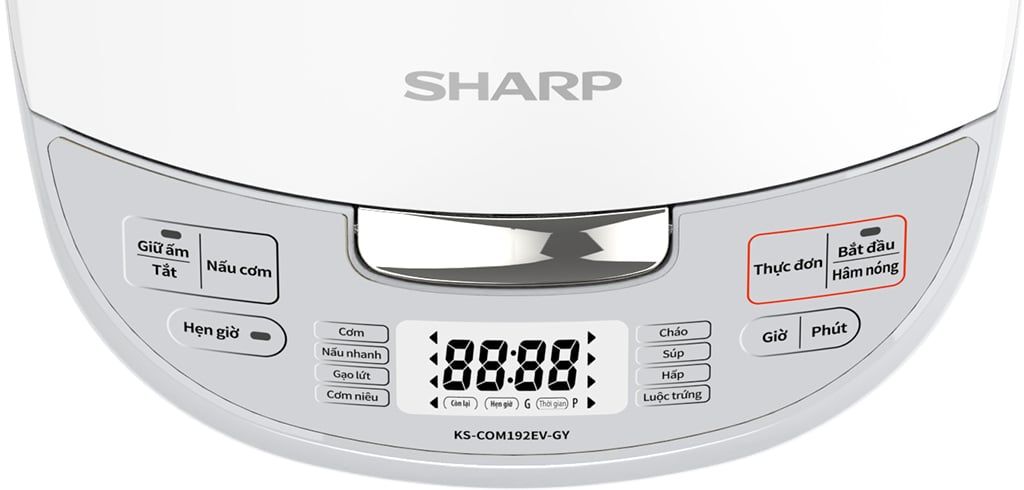 Nồi cơm điện tử 1,8L SHARP KS-COM192EV-GY - Trung Quốc
