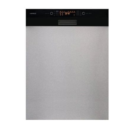 Máy rửa bát bán âm mặt đen Hafele HDW-HI60B, 15 bộ đồ ăn Châu Âu, 60 cm
