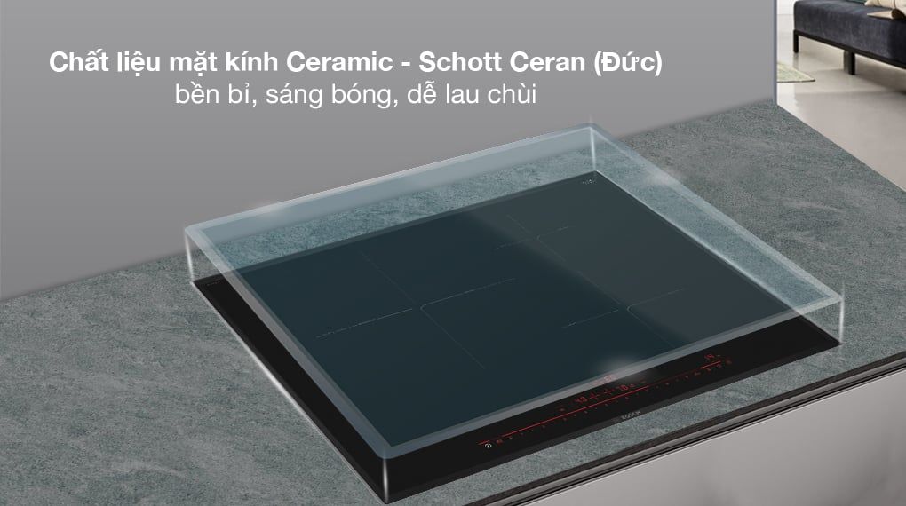 Bếp từ 3 vùng nấu lắp âm Bosch PID775DC1E