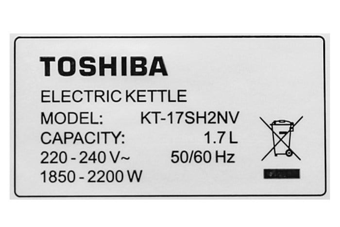 Bình đun siêu tốc 1.7L Toshiba KT-17SH2NV