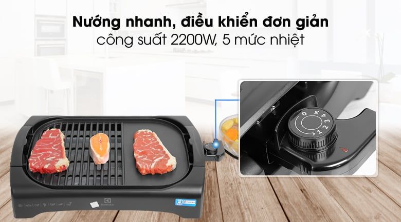Bếp nướng điện Electrolux ETTG1-40BK 2200W